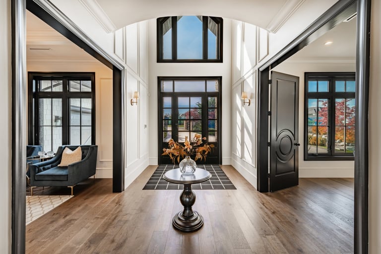 Luxury estate entryway